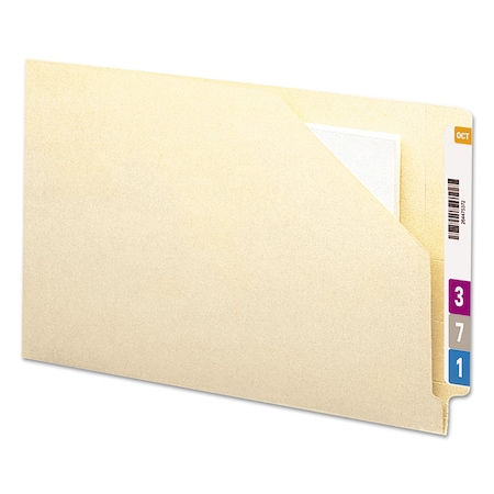 Smead Pocket Folder Flat Folder, Manila, PK100, Size: Legal 76700